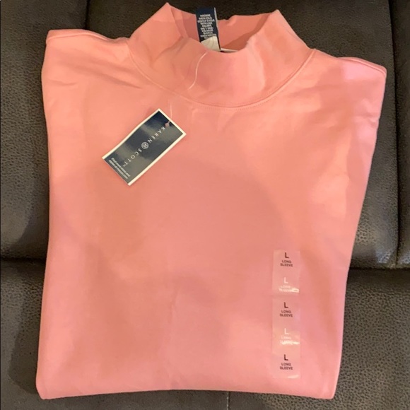 NWT Long Sleeved 100% Cotton Mockneck Top - Picture 4 of 4